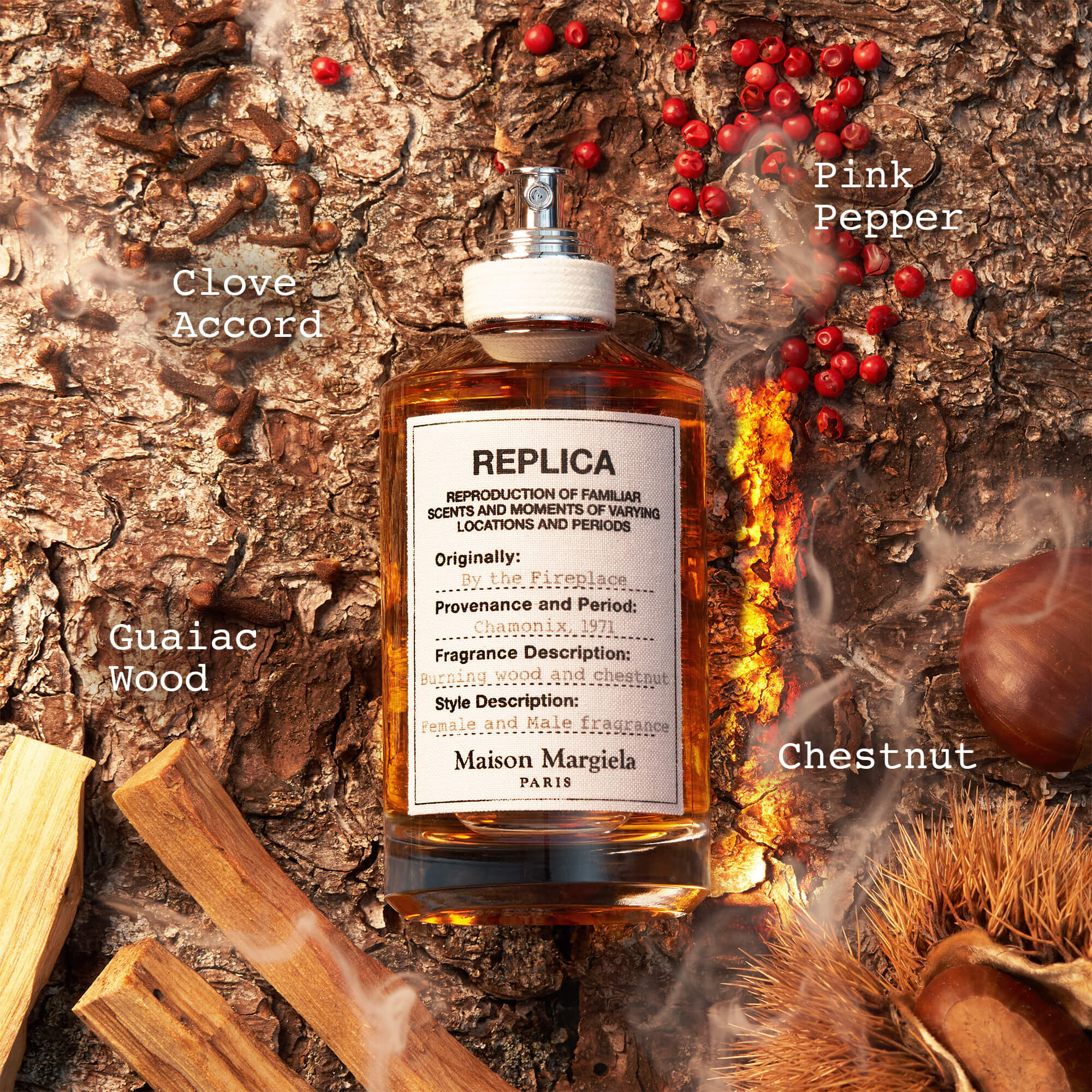 Replica parfum by the fireplace online